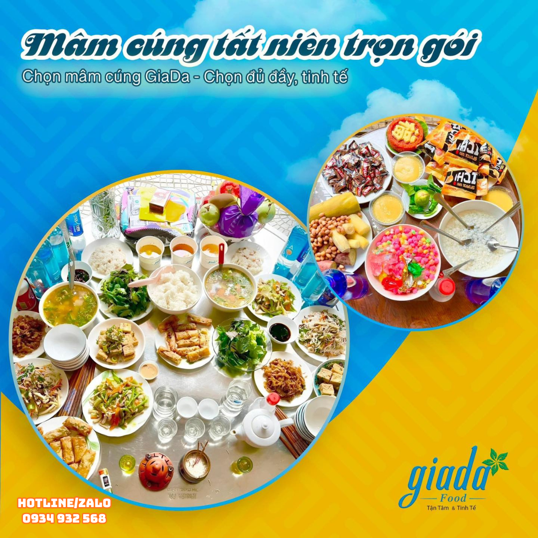 Mâm cúng tất niên Đà Nẵng Giada Food
